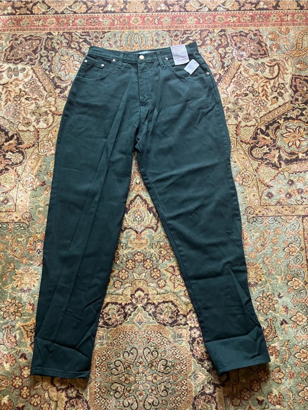 Vintage Topaz Deadstock Green Denim Jeans